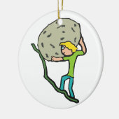 Sisyphus Keramik Ornament (Links)