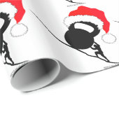 Sisyphus Kettlebell Frohe Weihnachten Geschenkpapier (Rolleneckpunkt)