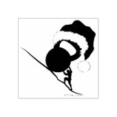 Sisyphus Kettlebell Frohe Weihnachten Gummistempel (Prägung)