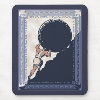 Sisyphus Mundane Rock Mousepad