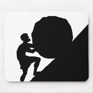 Sisyphus und Fels, Griechische Mythologie Mousepad