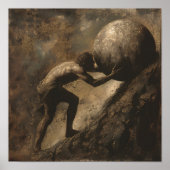 Sisyphus und sein Boulder Poster (Vorne)