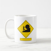 Sisyphus Verkehrsschild Kaffeetasse (Links)
