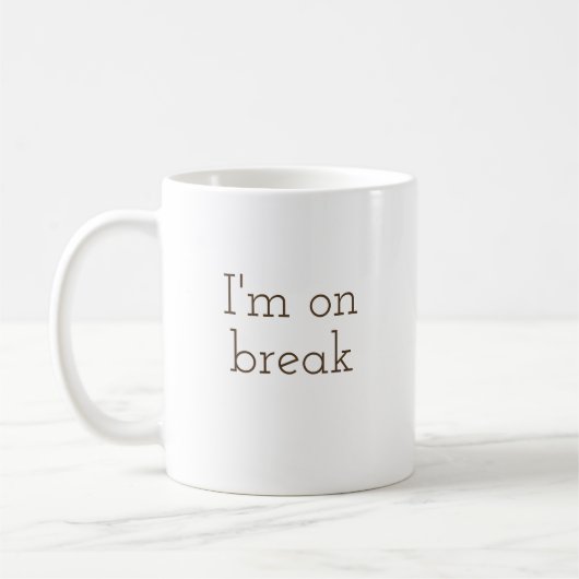 Sit a while rustikale Break Tasse (Links)