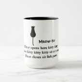 Sit and Stare: Meow-ku Cat Tasse (Zentrum)