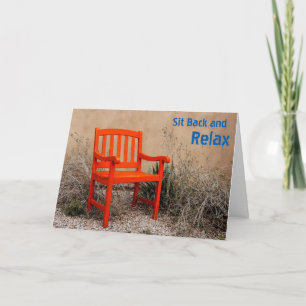 "Sit Back and Relax" individuell einstellbar Karte