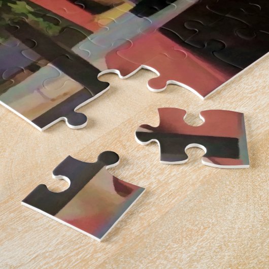 Sit & Bleibe Griechisch Taverna Poster Puzzle (Seite)