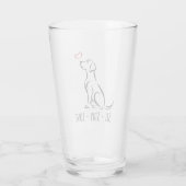 Sit-Bleibe-Liebe Labrador Glas (Rückseite)