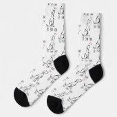 Sit-Bleibe-Liebe Labrador Socken (Linkes Detail)
