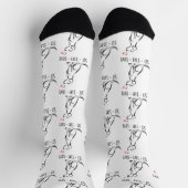 Sit-Bleibe-Liebe Labrador Socken (Oben)
