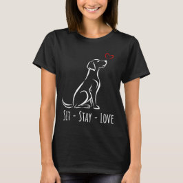 Sit-Bleibe-Liebe Labrador T-Shirt