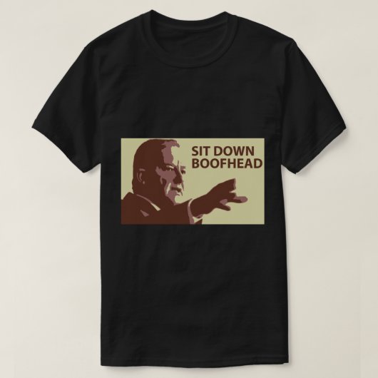 Sit Down Boss Kopf Anthony Albanese T-Shirt (Design vorne)