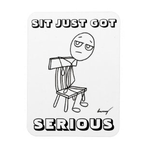 SIT GOT EINFACH ERNSTHAFTE Flexible Magnet