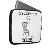 SIT JUST GOT REAL Laptop Sleeve (Vorne Rechts)