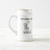 SIT JUST GOT REAL Stein Bierglas (Links)