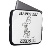SIT JUST GOT SERIOUS Laptop Sleeve (Vorne Rechts)