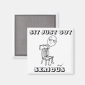 SIT NUR GOT ERNSTHAFTE MAGNET (Vorderseite/Rückseite)