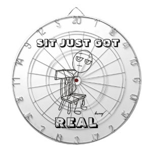 SIT NUR GOT REAL Dart Board Dartscheibe
