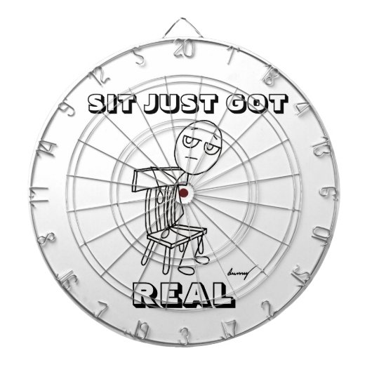 SIT NUR GOT REAL Dart Board Dartscheibe (vorne)