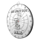 SIT NUR GOT REAL Dart Board Dartscheibe (Vorderseite rechts)