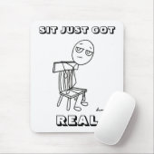 SIT NUR GOT REAL Mousepad (Mit Mouse)