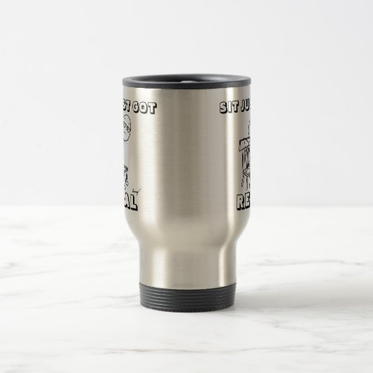 SIT NUR GOT REAL-Travel Mug Reisebecher (Mittel)