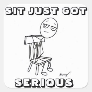 SIT NUR GOT SCHWERE Stickers - Set von 20