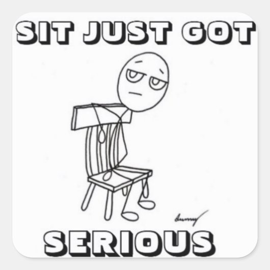 SIT NUR GOT SCHWERE Stickers - Set von 20 (Vorderseite)