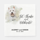 Sit, Shake & Celebrate West Highland Terrier Serviette (Vorderseite)