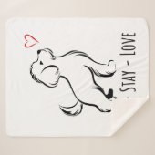 Sit-Stay-Love Bichon Sherpadecke (Vorderseite (Horizontal))