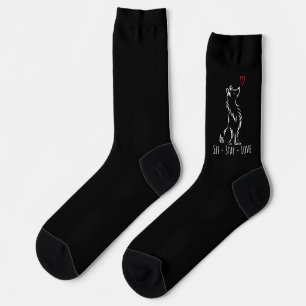Sit-Stay-Love Sheltie Socken