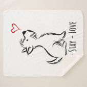 Sit-Stay-Love Westie Sherpadecke (Vorderseite (Horizontal))