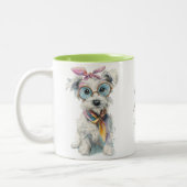 Sit. Stay. Slay. – Sassy Dog Attitude Zweifarbige Tasse (Links)