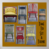 Sit & Think Poster (Vorne)