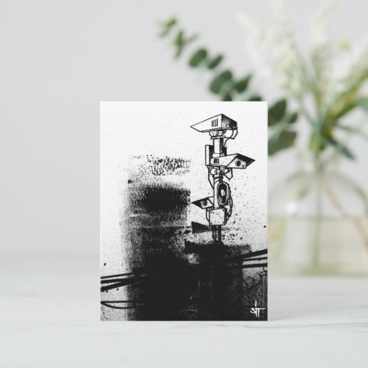 SIT "Überwachung" Postkarte (Stehend Vorderseite)