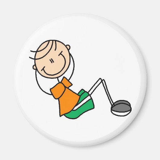 Sit Ups Strichmännchen Magnet (Vorne)