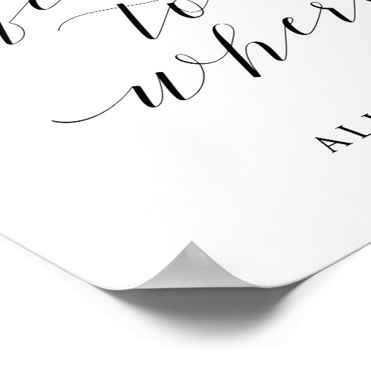 Sit Wherever Script Empfang Sitzungszeichen Poster (Ecke)