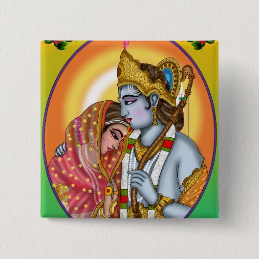 Sita Ram Knopf Button (Vorderseite)
