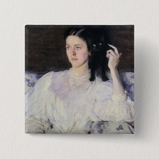 Sita und Sarita oder junges Mädchen mit einer Button (Vorderseite)