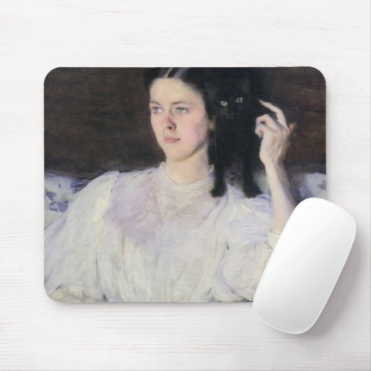 Sita und Sarita oder junges Mädchen mit einer Mousepad (Mit Mouse)