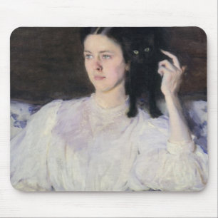 Sita und Sarita oder junges Mädchen mit einer Mousepad