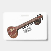 Sitar-Cartoon-Abbildung Ausweis (Rückseite)