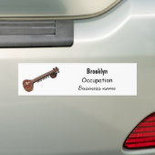 Sitar-Cartoon-Abbildung Autoaufkleber (Auf Auto)