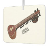 Sitar-Cartoon-Abbildung Autolufterfrischer (Links)