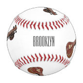 Sitar-Cartoon-Abbildung Baseball (Vorderseite)