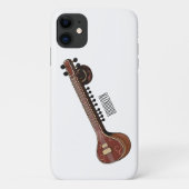 Sitar-Cartoon-Abbildung Case-Mate iPhone Hülle (Rückseite)