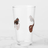 Sitar-Cartoon-Abbildung Glas (Links)