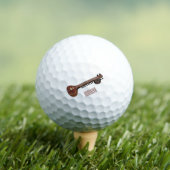 Sitar-Cartoon-Abbildung Golfball (Insitu T-Shirt)