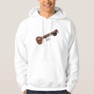 Sitar-Cartoon-Abbildung Hoodie