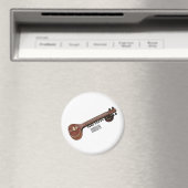 Sitar-Cartoon-Abbildung Magnet (In Situ (Geschirrspüler))